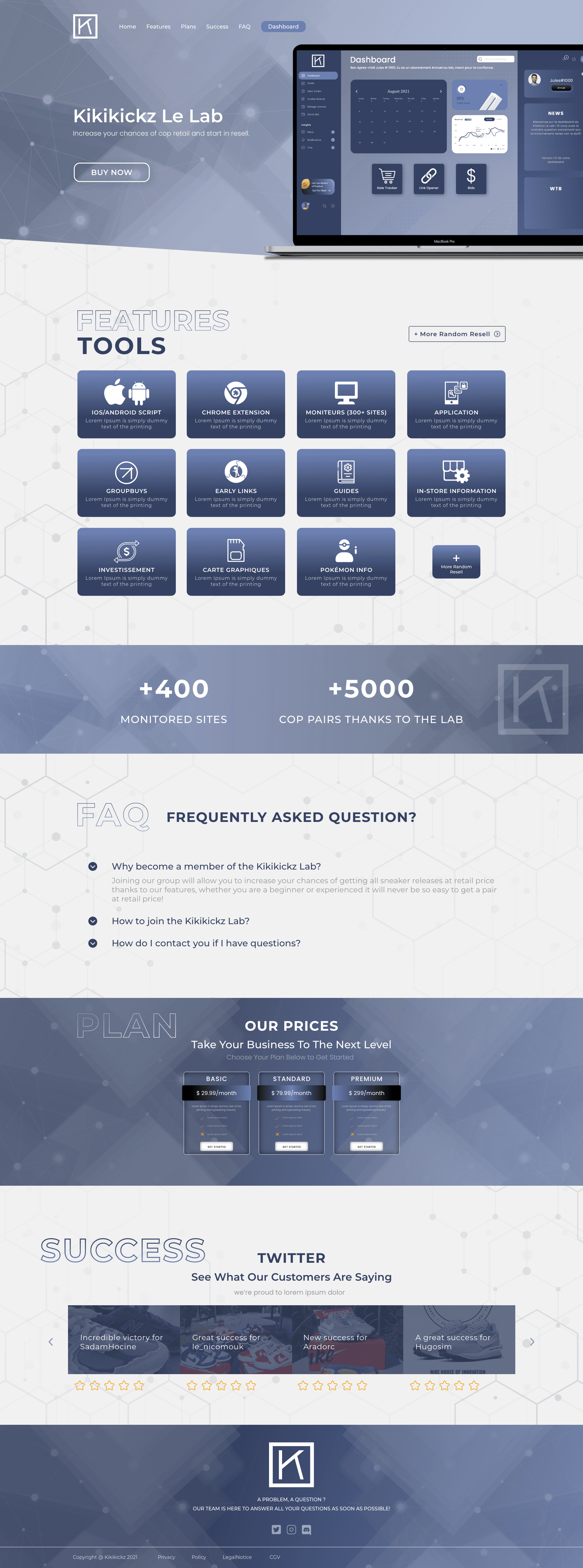 Le Lab - Landing Page