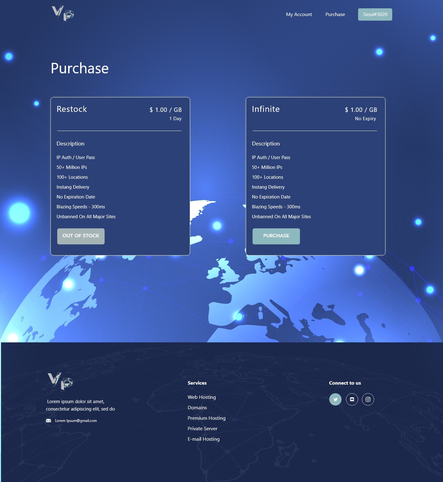 E-Commerce - Purchase Page